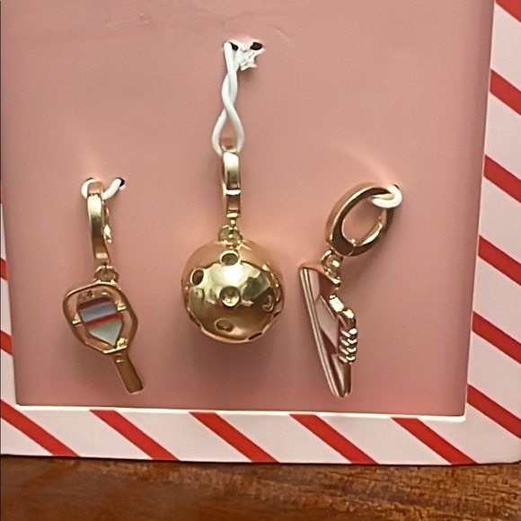 A New Day Gold Charm Set Sneaker, Ball, Tennis bag jewelry New size 3pack - Picture 4 of 4